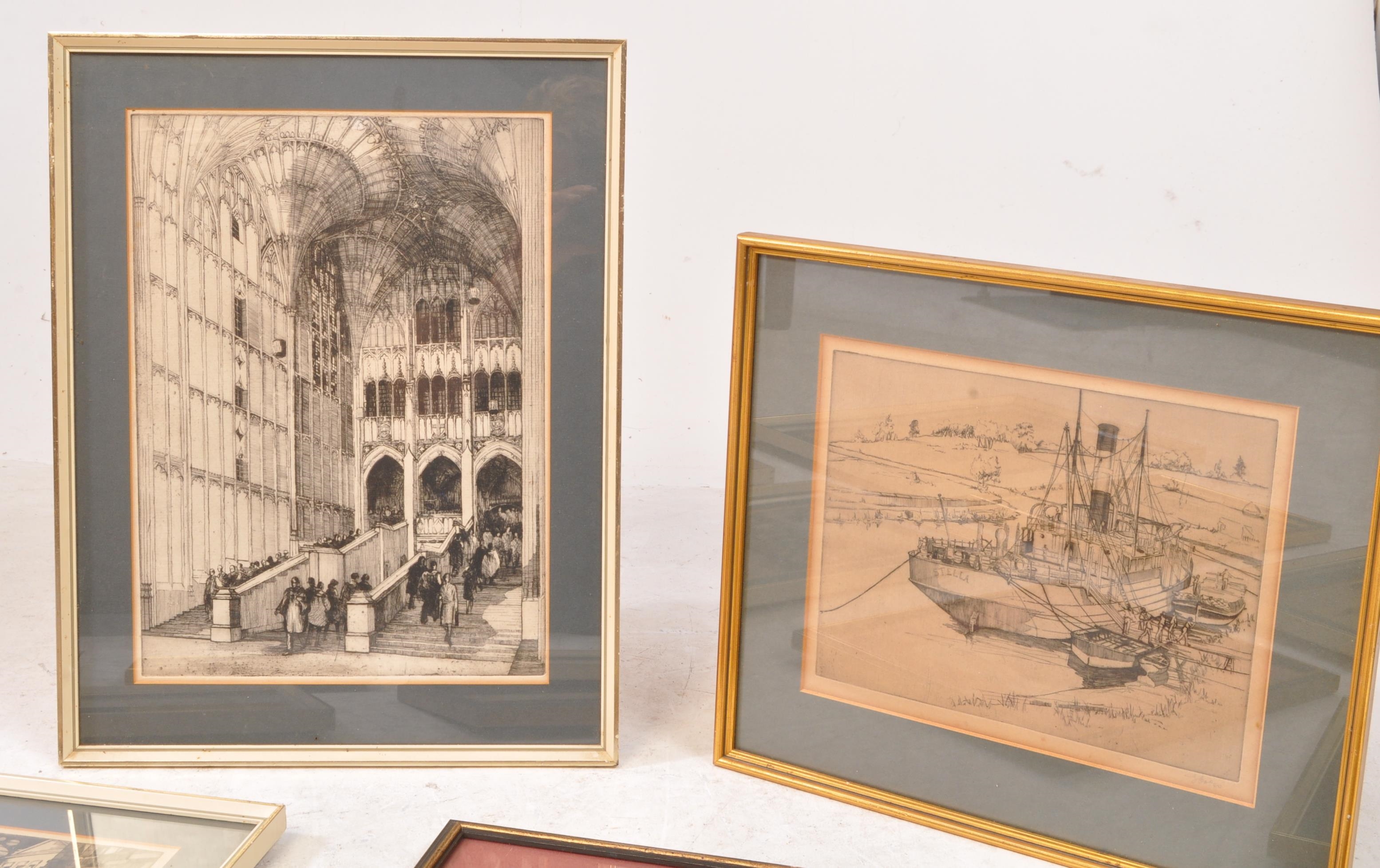 Artwork by Gwen Whicker, TWELVE LOCAL INTEREST ETCHINGS, Made of etchings