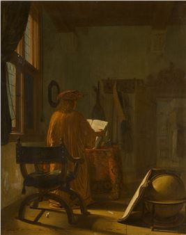 A scholar in his study - Cornelis de Man