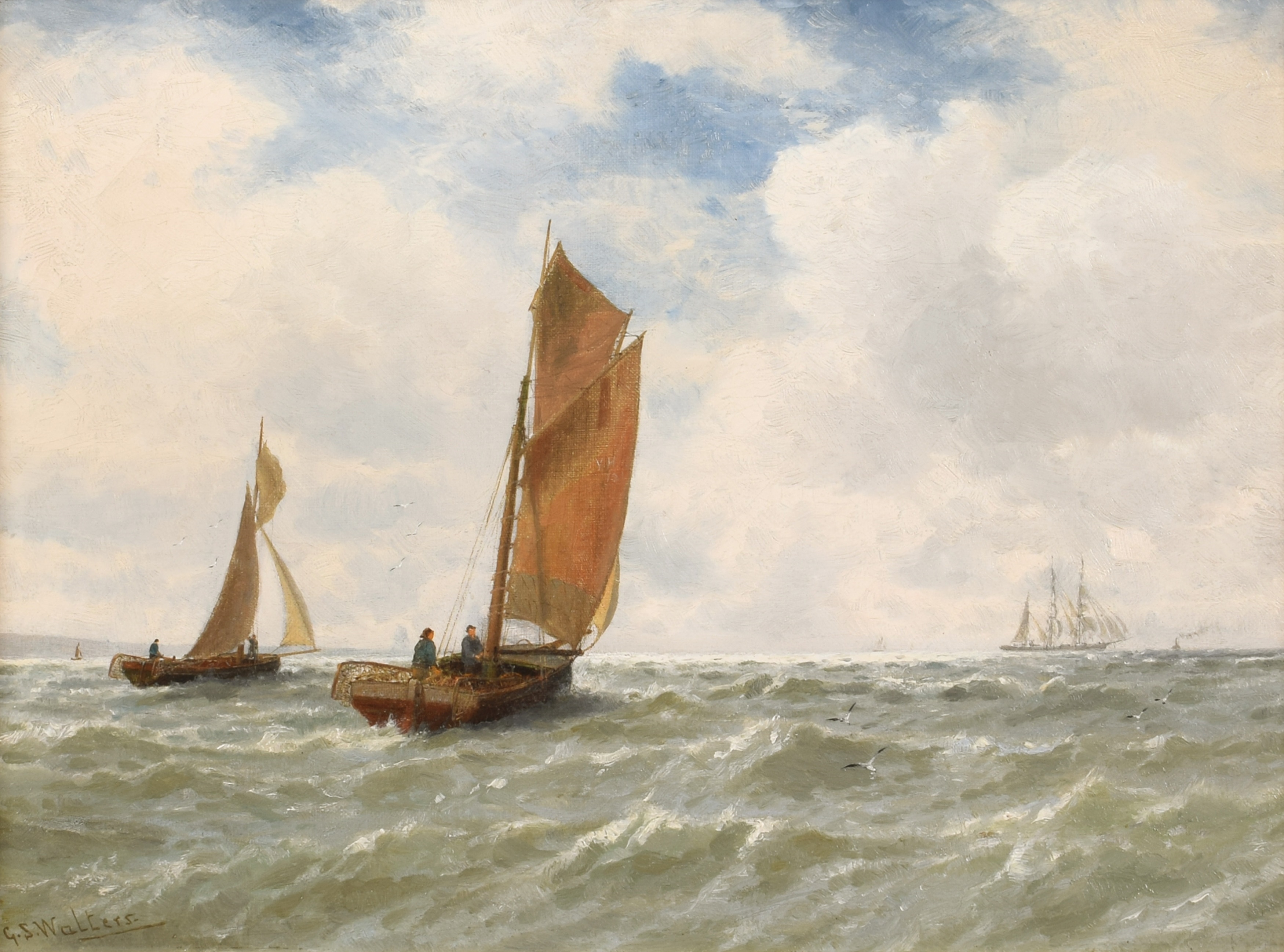George Stanfield Walters | Maritime scene | MutualArt
