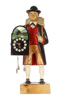 Black Forest Whistler with eight day clock - Karl Griesbaum
