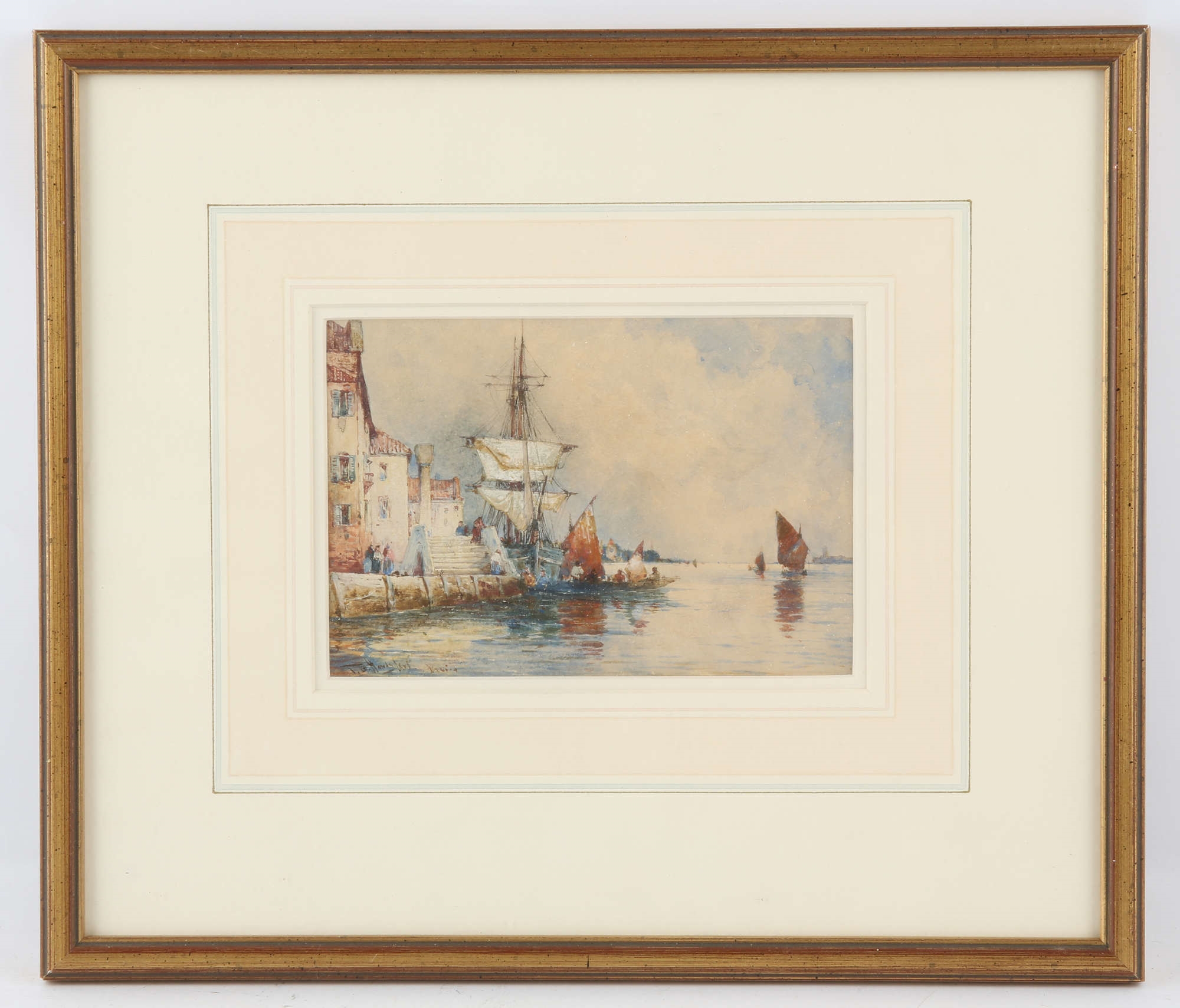 Thomas Bush Hardy | Thomas Bush Hardy (British 1842-1897), Moored boats ...