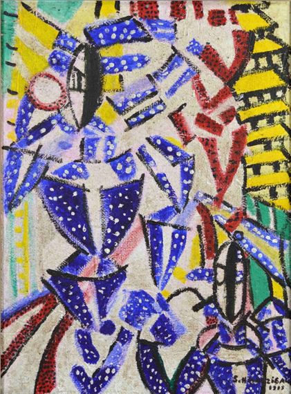 O. T., abstrakte Komposition by Jules Schmalzigaug, 1913