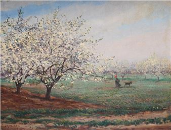 POMMIERS EN FLEURS - Léon Giran-Max