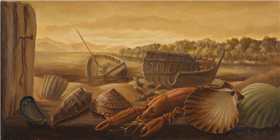 STILL LIFE OF SHELLS by Peter Stebbing