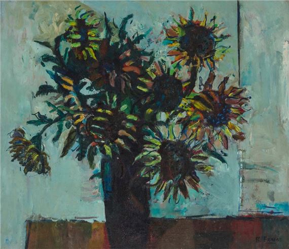 Still life with sunflowers by Robert Frame