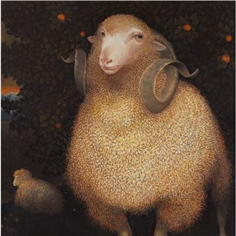 RAM AFTER VAN DYCK'S PORTRAIT OF JAMES STEWART - Lindee Climo