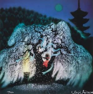 Weeping cherry tree by Seiji Fujishiro