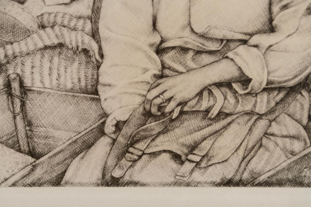 Artwork by Willy Seiler, Shrewd Bartering & Chatterboxes, Made of Etchings