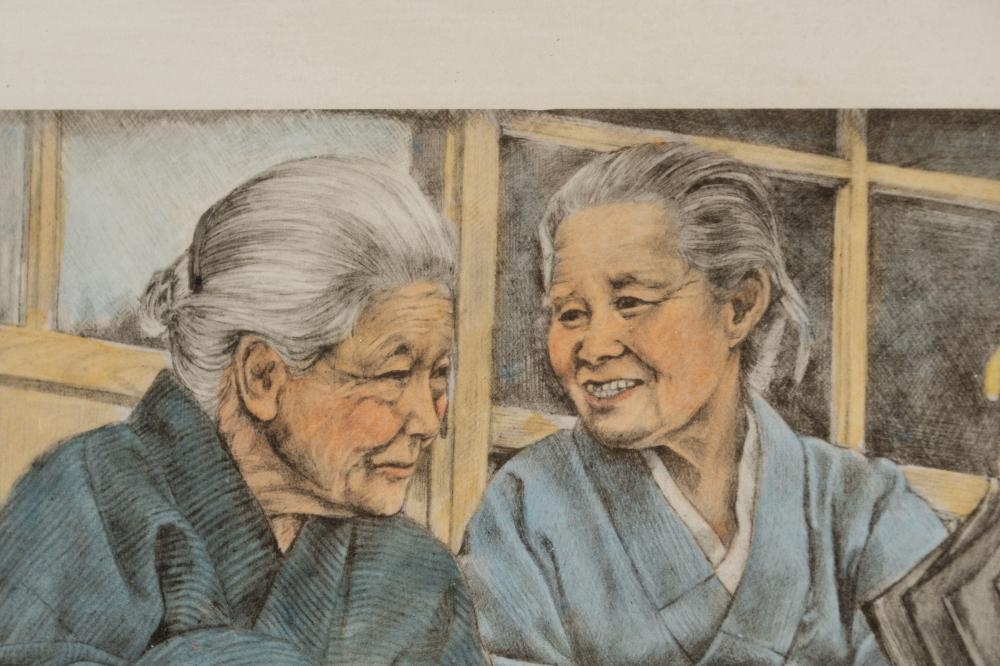 Artwork by Willy Seiler, Shrewd Bartering & Chatterboxes, Made of Etchings