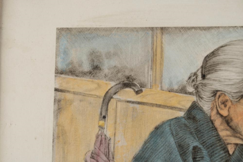 Artwork by Willy Seiler, Shrewd Bartering & Chatterboxes, Made of Etchings