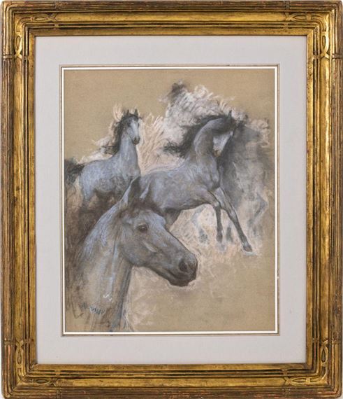 Horses by Lucien Lévy-Dhurmer, 1896