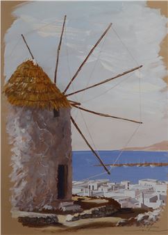 Auf Mykonos - Walter J. Boschan