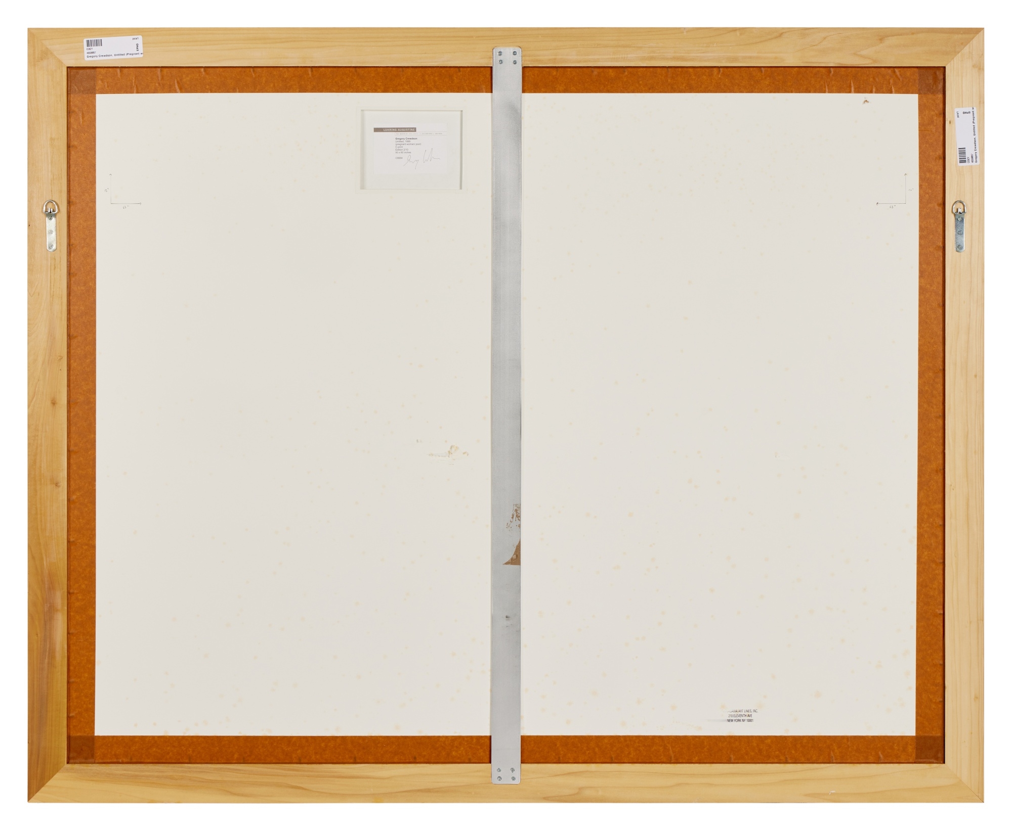 Artwork by Gregory Crewdson, Untitled (pregnant woman/pool, Made of chromogenic print, flush-mounted