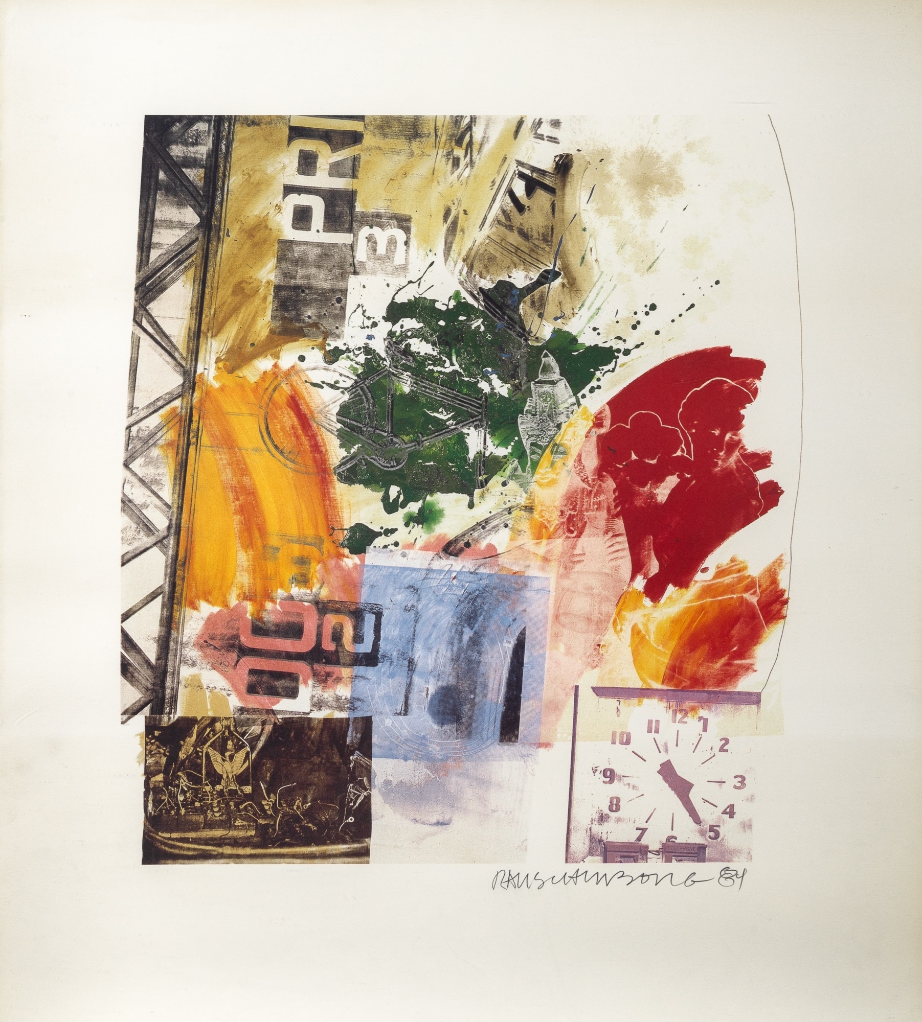 Robert Rauschenberg | UNTITLED (ROCI ANNOUNCEMENT (1984) | MutualArt