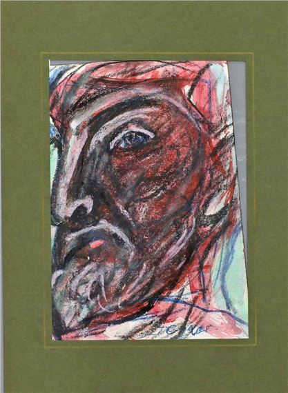 Drei Arbeiten: a) Portrait eines Bärtigen und Brustportrait eines älteren Herren (recto/verso); b) Männerportrait; c) Brustportrait eines Herren - Arthur Degner