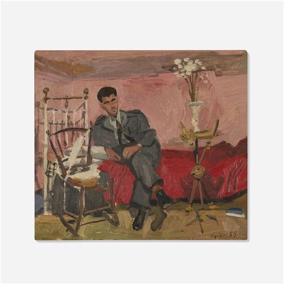 Untitled (Reclining Man in an Interior by Yannis Tsarouchis, 1955