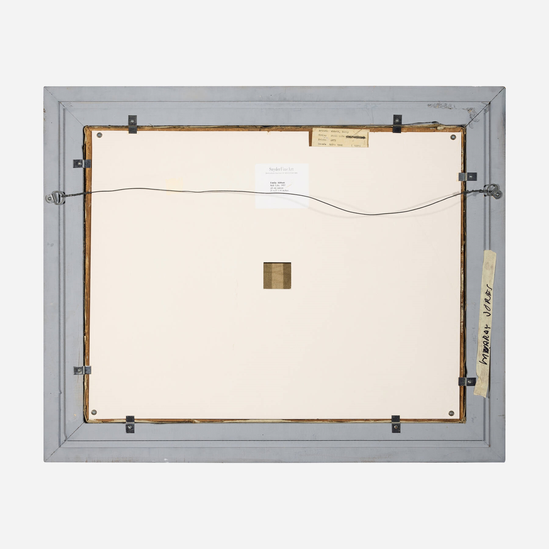 Artwork by Emily Abbott Nordfeldt, Still Life with a City View, Made of oil on canvas