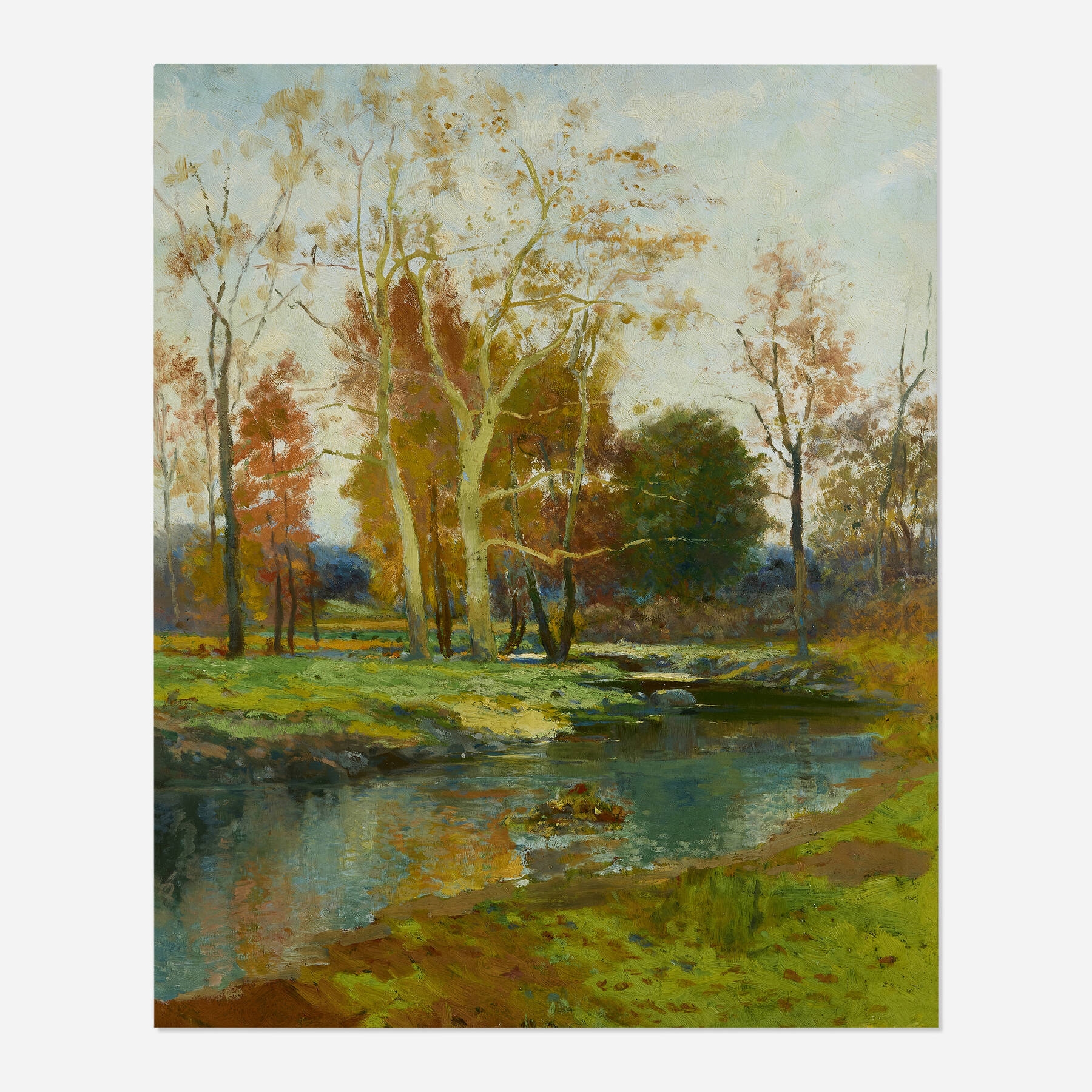 Archie Palmer Wigle | Fall Landscape with River | MutualArt
