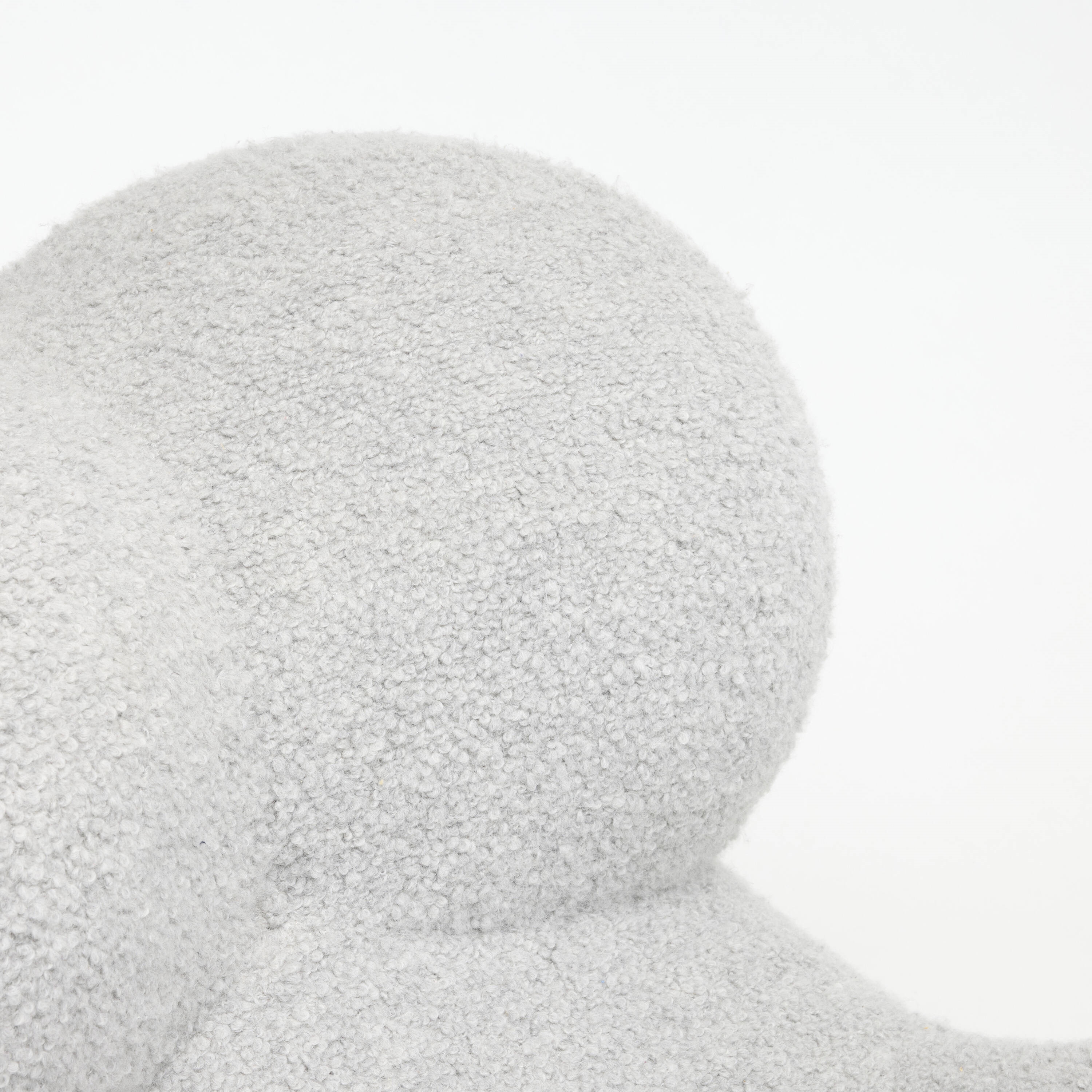 Artwork by Gaetano Pesce, UP5 chair and UP6 ottoman, Made of stretch bouclé fabric over polyurethane foam and rubber