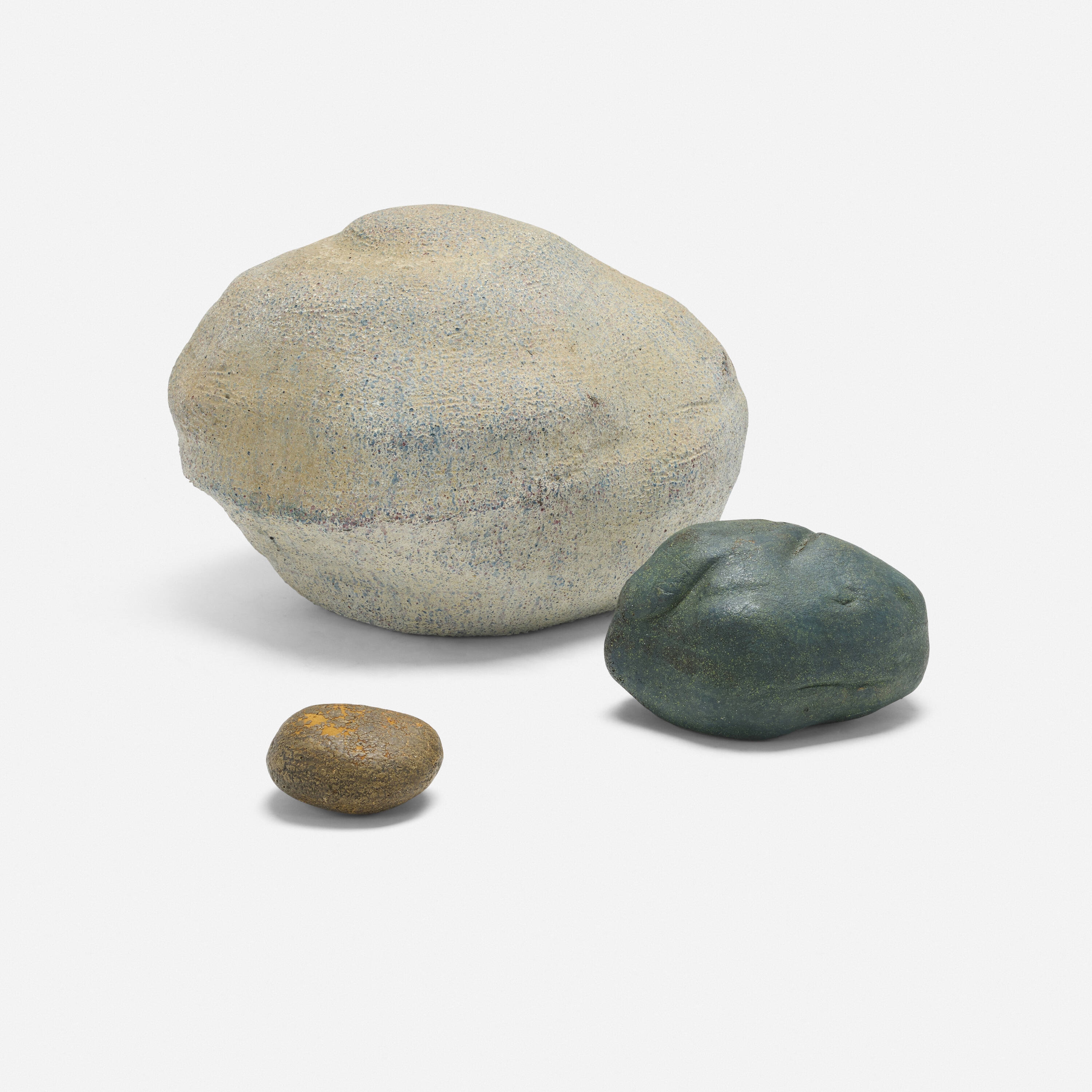 Piero Gilardi | Sassi, set of three (1985) | MutualArt