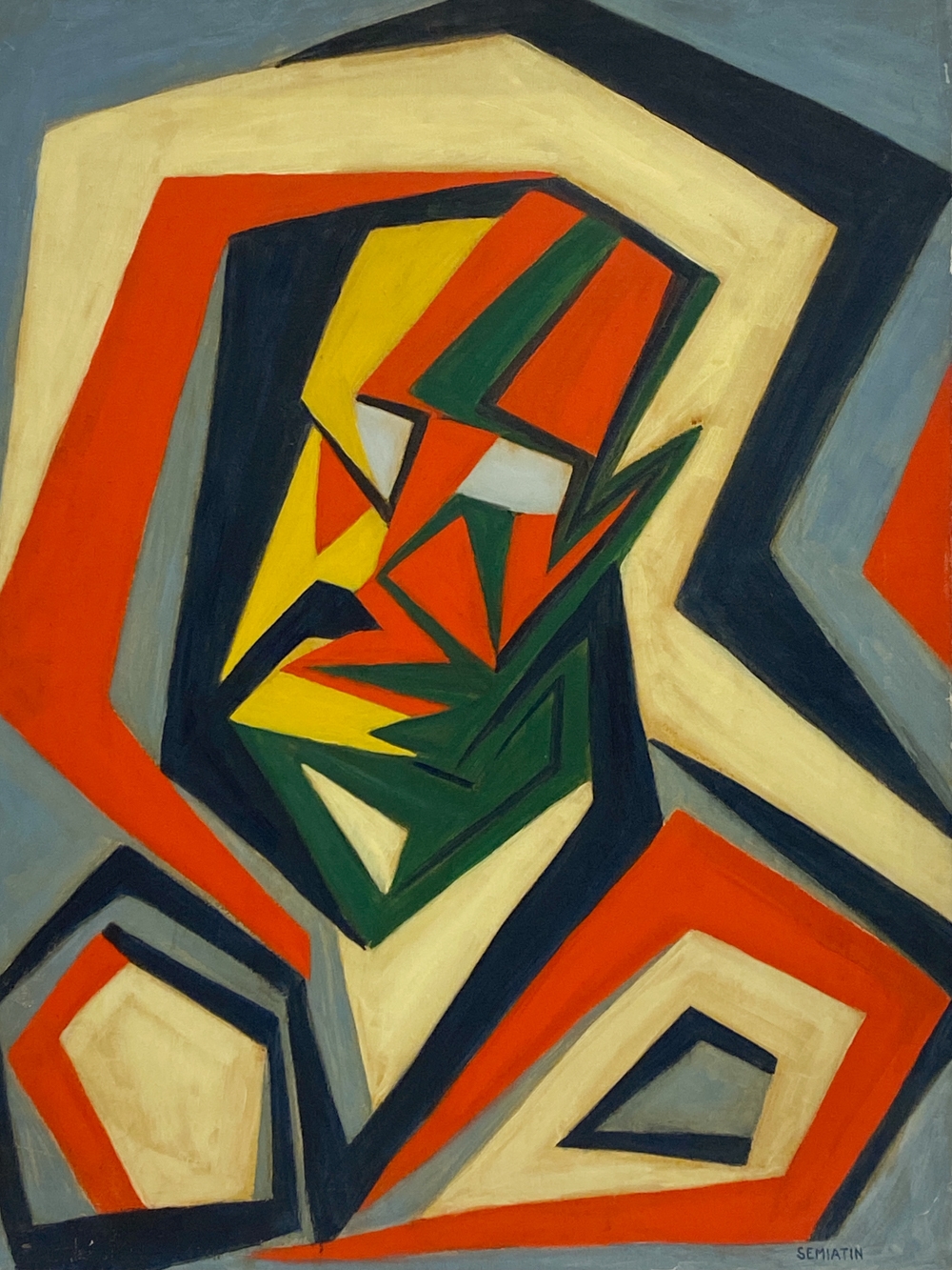 Artwork by Jacob Semiatin, ABSTRACT O/C, Made of Oil on canvas