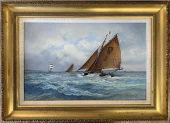 Sailing ships in choppy seas - Mig Hurley