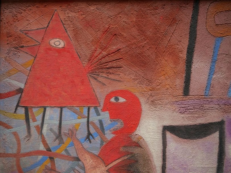 Artwork by Teódulo Rómulo, Composition, Made of Mixed media on chipboard