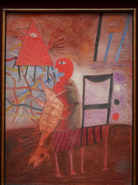 Artwork by Teódulo Rómulo, Composition, Made of Mixed media on chipboard