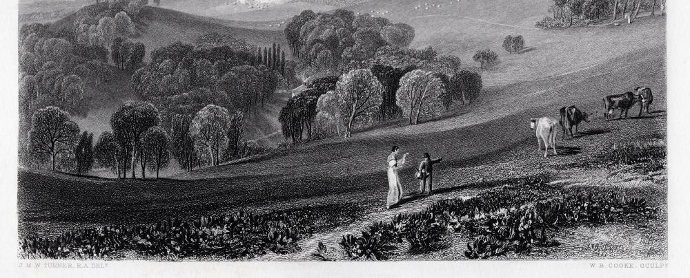 Artwork by Joseph Mallord William Turner, Brightling Observatory, Made of Antique engraving on wove paper