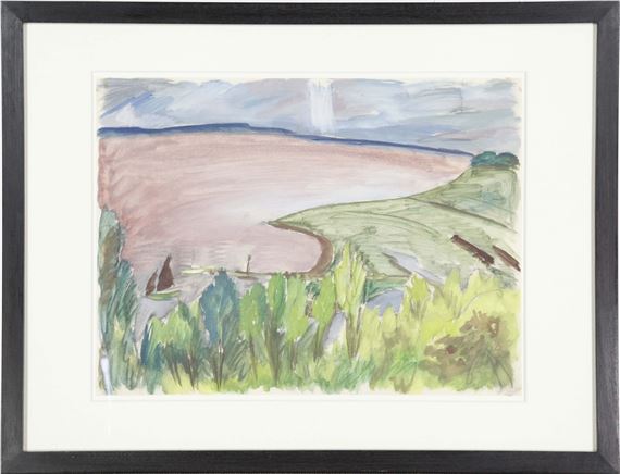 Blick auf die Förde by Erich Heckel, 1919