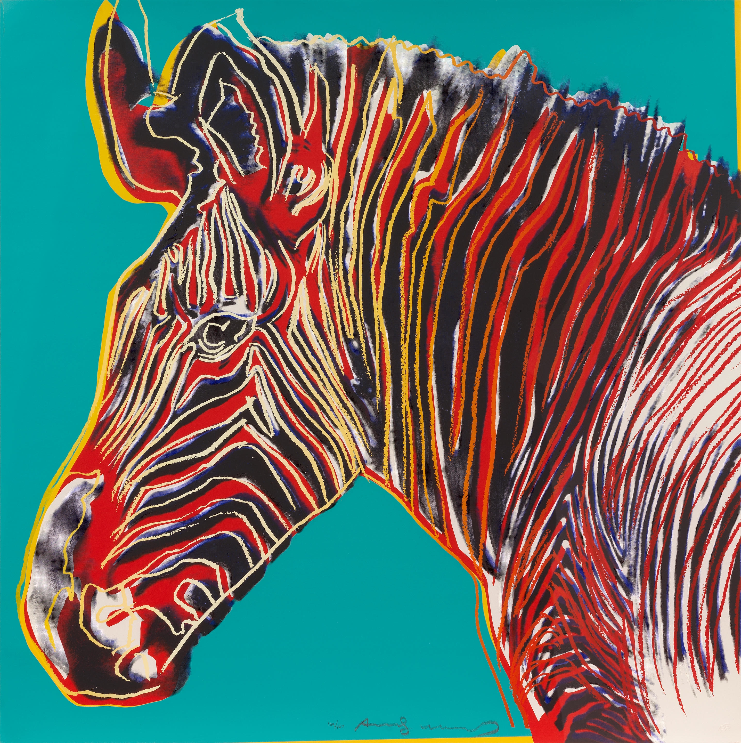 Andy Warhol | Grevy's Zebra (1983) | MutualArt