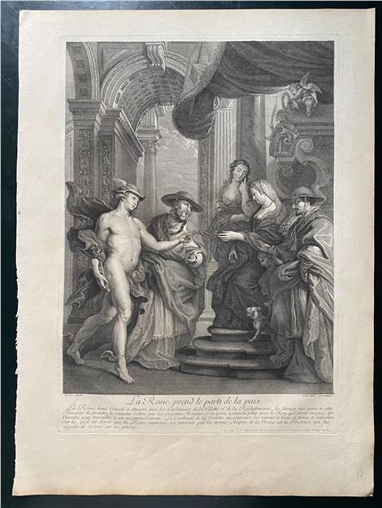 La Reine prend le parti de la paix, da Rubens by Jean-Marc Nattier