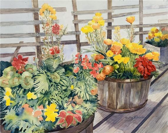 Betty Schneider - Watercolor on paper by Betty Schneider