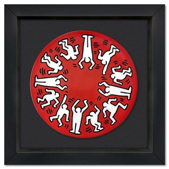 White on Red by Keith Haring
