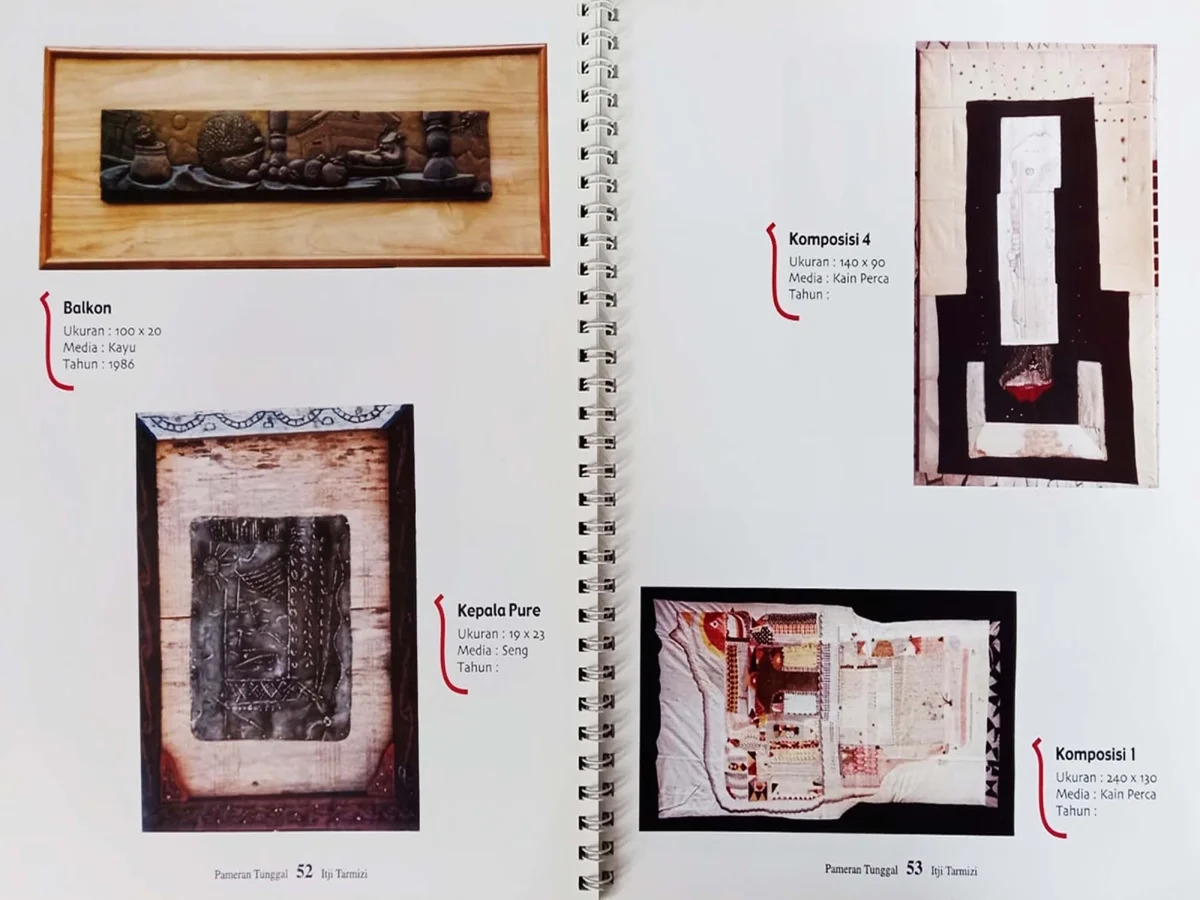 Artwork by Itji Tarmizi, Abstract, Made of Stitchery/quilts artwork painting