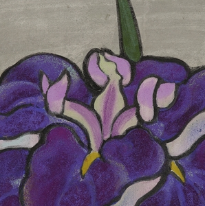 Artwork by Meiji Hashimoto, iris, Made of ink and color on paper