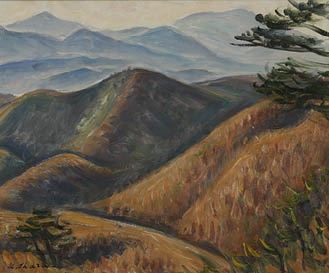 Nasu highland (a set of 2) by Usaburo Ihara