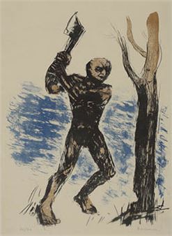 woodcutter (a set of 2) - Kinosuke Ebihara