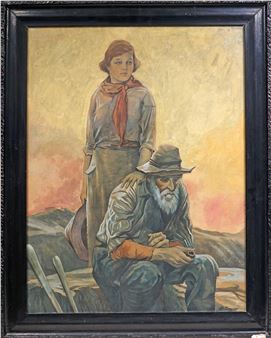 Stařec s dýmkou - Albert Schneider