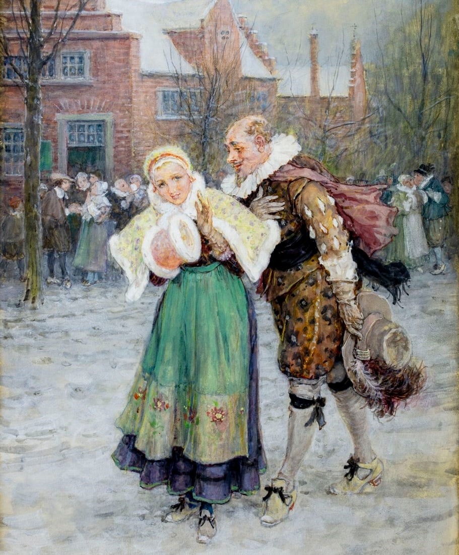 George Henry Boughton | Adulation | MutualArt