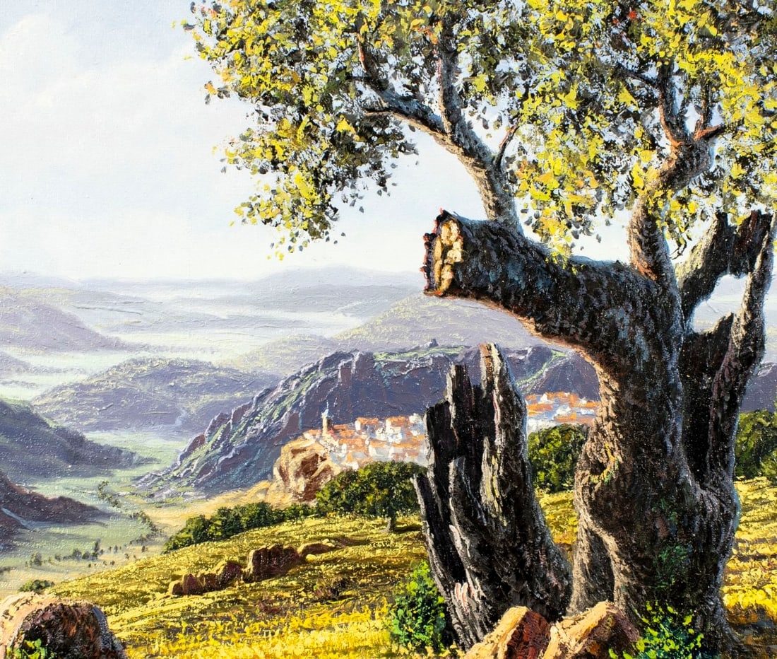 Artwork by S Arnaldo, Mountain Landscape, Made of oil on canvas