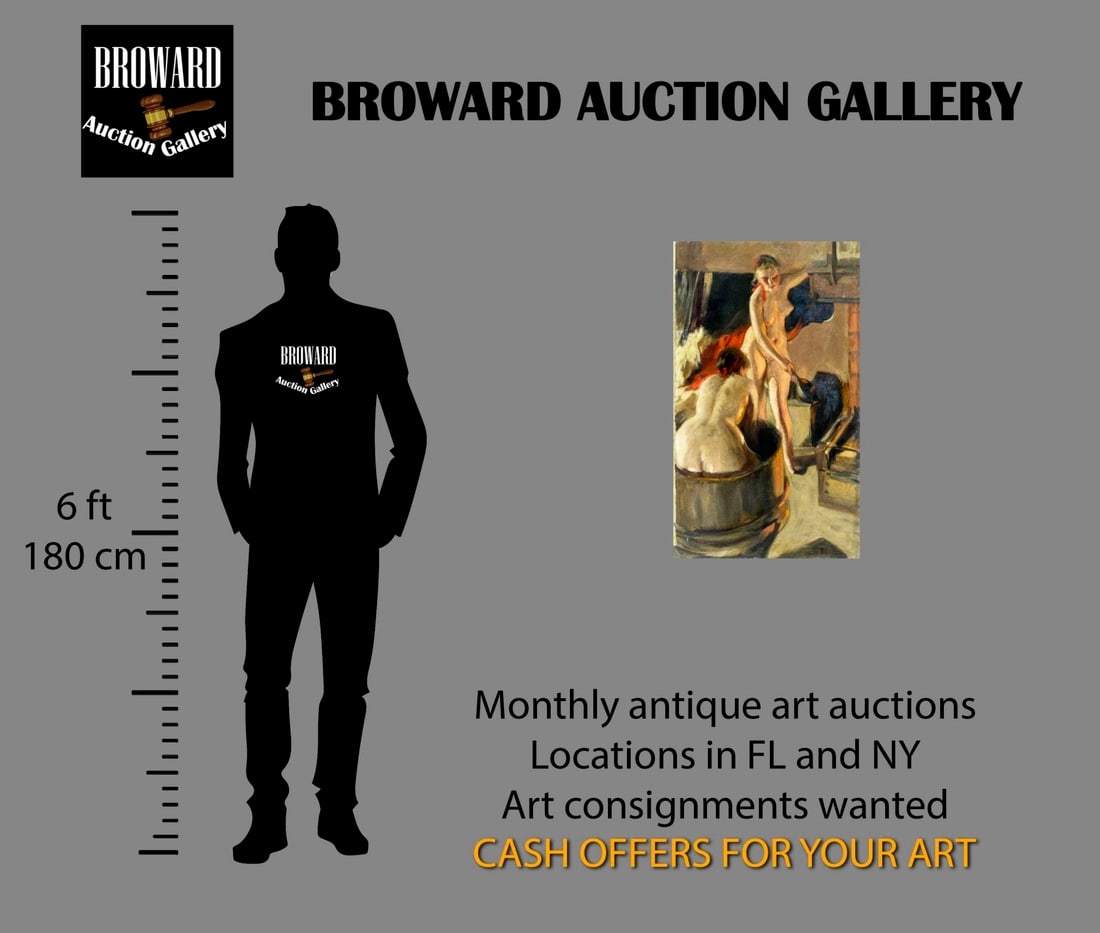 Artwork by Knut Sprengel, Bathing Nudes, Made of oil on canvas