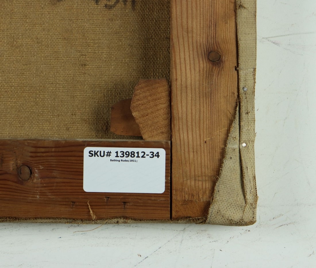 Artwork by Knut Sprengel, Bathing Nudes, Made of oil on canvas