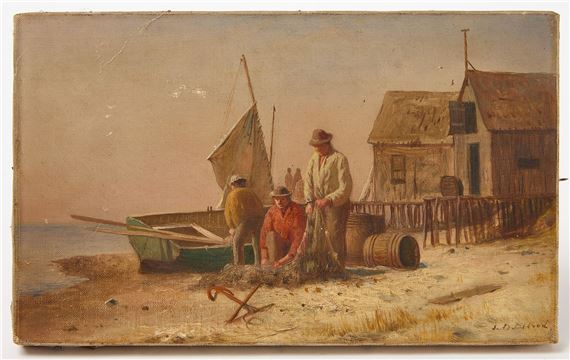 Fishing shanties by Lemuel D. Eldred, circa 1900
