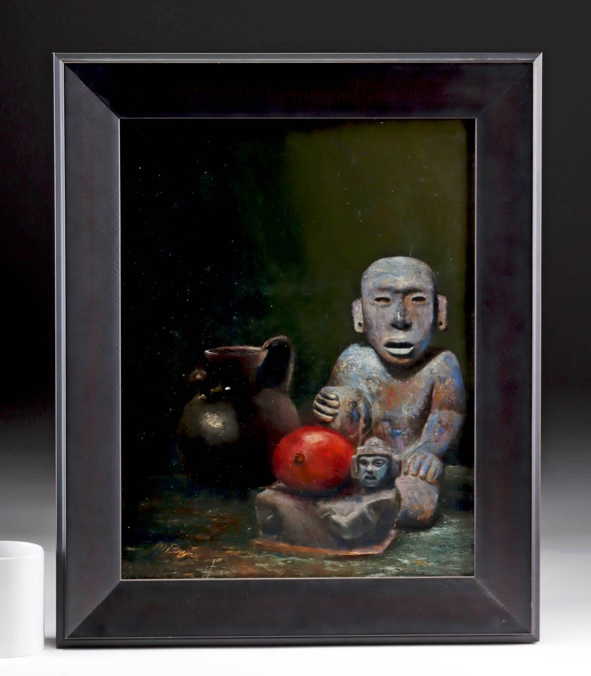 Malcolm Bryan | Still Life with Olmec and Maya Statues | MutualArt