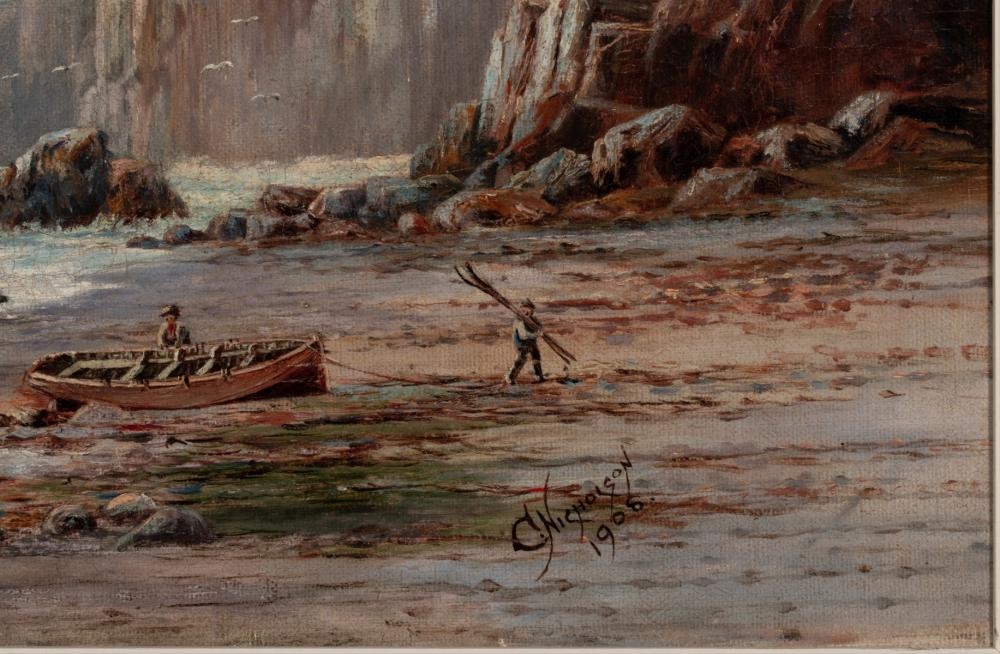 Artwork by Charles Wesley Nicholson, CHARLES WESTLEY NICHOLSON (1886-1965) CALIFORNIA O/C, Made of Canvas