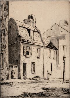 ELIZABETH VERNER (1883-1979) SIGNED ETCHING, CHARLESTON - Elizabeth O'Neill Verner