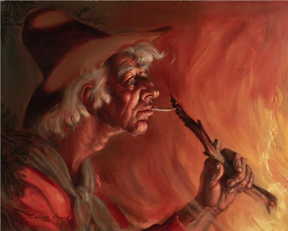 LENNON BANDEL (1906-2004) OIL ON CANVAS BOARD by Lennon Ray Bandel, 1966