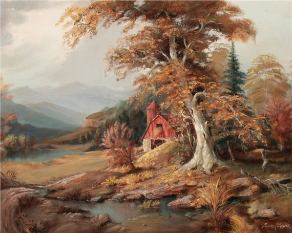 LENNON BANDEL (KANSAS CITY 1906-2004) 1961 OIL ON BOARD by Lennon Ray Bandel, 1961