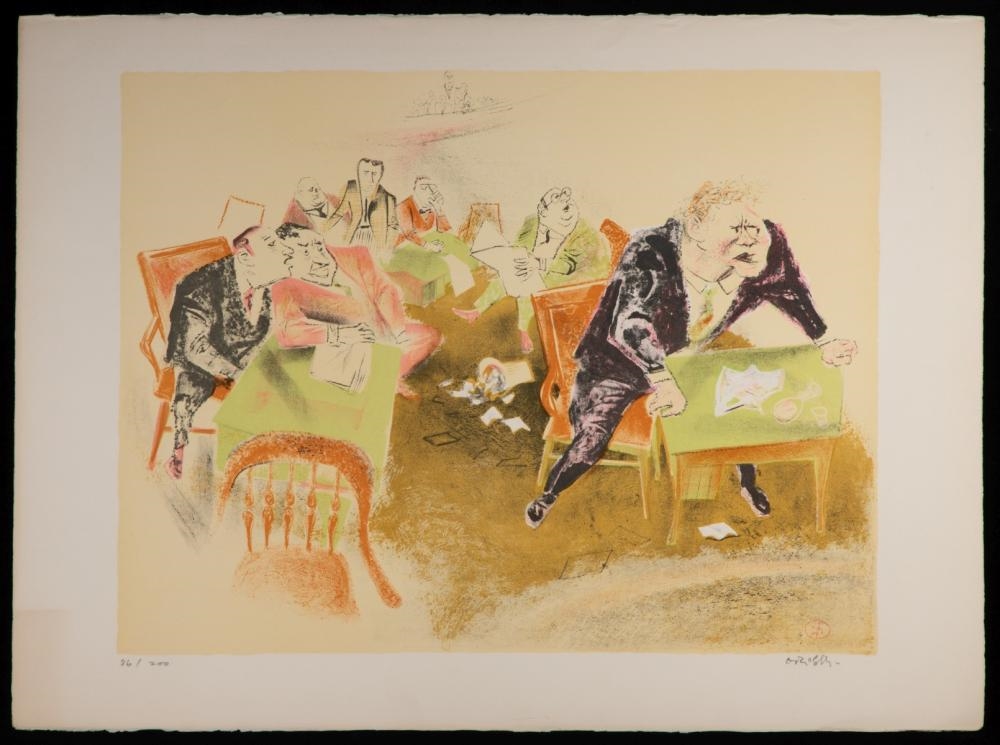 William Gropper | WILLIAM GROPPER (1897-1977) PENCIL SIGNED LITHO (1965 ...